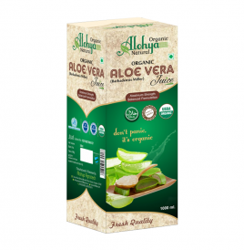 Organic Alohya Natural Organic Aloe Vera Juice   Box  1000 millilitre